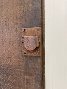 A Large 18th Century English Oak Linen Press Cupboard