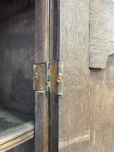 A Large 18th Century English Oak Linen Press Cupboard