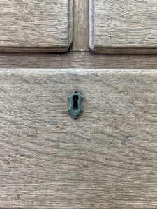 A Large 18th Century English Oak Linen Press Cupboard