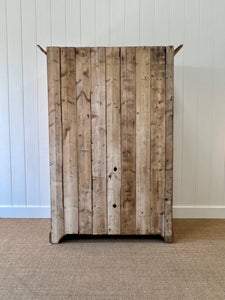 A Charming Vintage English Pine Armoire