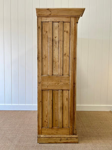 A Charming Vintage English Pine Armoire