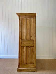 A Charming Vintage English Pine Armoire