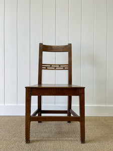 A Set of 4 English Oak and Elm Georgian Chairs c1800