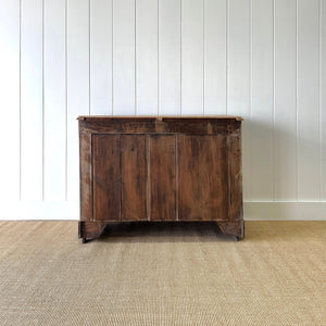 An Antique English Pine Chest of Drawers Dresser With Stile Feet c1890