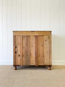 A Large English Pine Chest of Drawers Dresser on Tulip Feet c1890