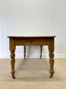 A Good English Pine 6ft Dining Table c1890