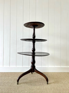 An English 18th Century Mahogany "What-Not" shelf or Dumb Waiter