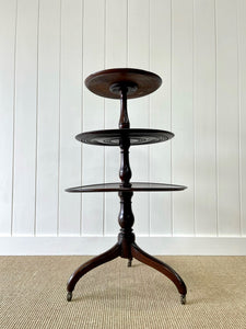 An English 18th Century Mahogany "What-Not" shelf or Dumb Waiter