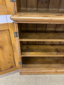 A 19th Century English Pine Linen Press Cupboard