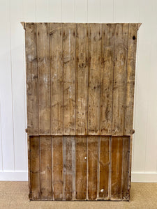 A 19th Century English Pine Linen Press Cupboard