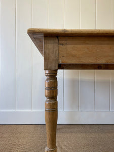 A Mellow Narrow Pine 6ft Dining Table c1850