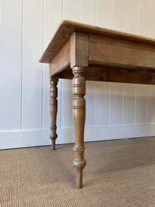 A Mellow Narrow Pine 6ft Dining Table c1850