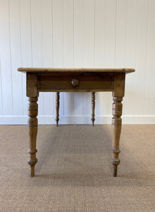 A Mellow Narrow Pine 6ft Dining Table c1850