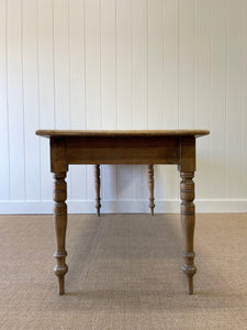 A Mellow Narrow Pine 6ft Dining Table c1850