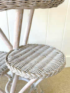 A Delightful Wicker Multi-tiered Table