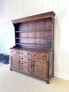 A Wonderful Large Oak Welsh Dresser or Cupboard c1800