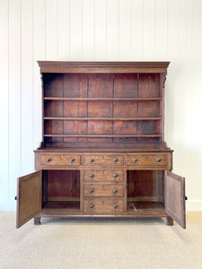 A Wonderful Large Oak Welsh Dresser or Cupboard c1800