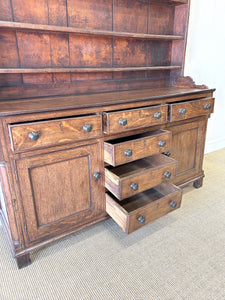 A Wonderful Large Oak Welsh Dresser or Cupboard c1800