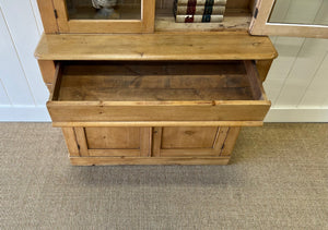 A Early 19th Century English Pine Bookcase