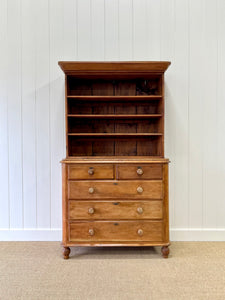 A Early 19th Century English Pine Bookcase