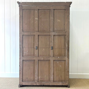 An English 19th Century Cupboard in Green Paint