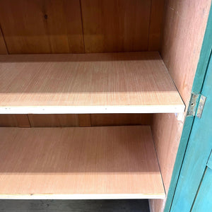 An English 19th Century Cupboard in Green Paint