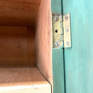 An English 19th Century Cupboard in Green Paint