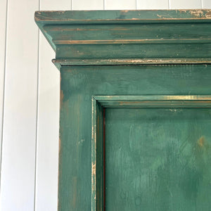 An English 19th Century Cupboard in Green Paint