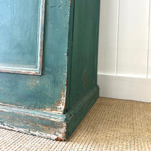 An English 19th Century Cupboard in Green Paint