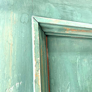 An English 19th Century Cupboard in Green Paint