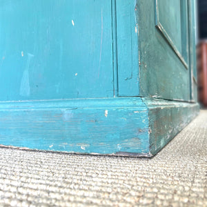 An English 19th Century Cupboard in Green Paint