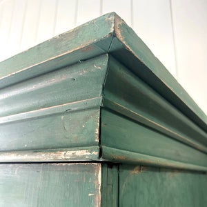 An English 19th Century Cupboard in Green Paint