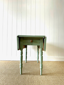 An Antique English Country Pine Drop Leaf Table c1890