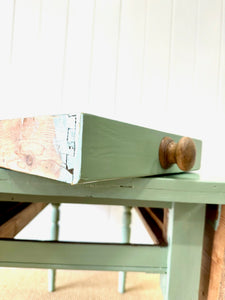 An Antique English Country Pine Drop Leaf Table c1890