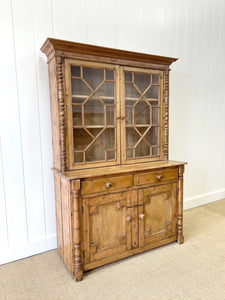 A 19th Century Cornish Pine Bookcase Cabinet or Hutch