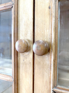 A 19th Century Cornish Pine Bookcase Cabinet or Hutch