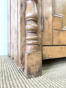 A 19th Century Cornish Pine Bookcase Cabinet or Hutch