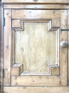 A 19th Century Cornish Pine Bookcase Cabinet or Hutch