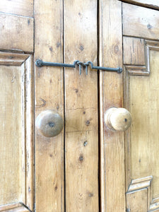 A 19th Century Cornish Pine Bookcase Cabinet or Hutch