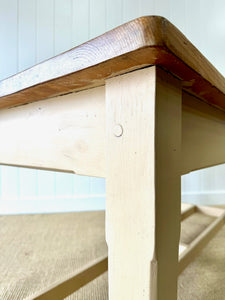 A Rustic Irish 6ft Dining Harvest Table