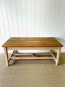 A Rustic Irish 6ft Dining Harvest Table