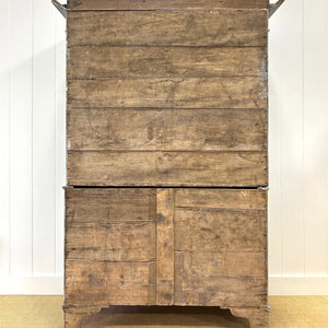 A 19th Century English Pine Linen Press Cupboard