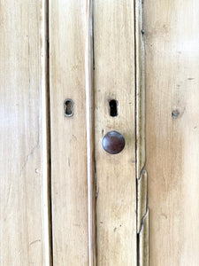 A 19th Century English Pine Linen Press Cupboard