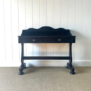 Antique English Ebonized Console Table c1890