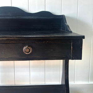 Antique English Ebonized Console Table c1890