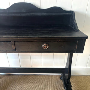 Antique English Ebonized Console Table c1890