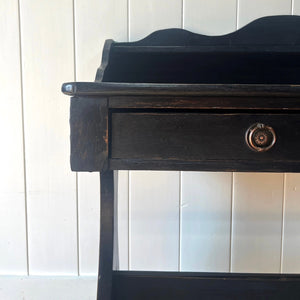 Antique English Ebonized Console Table c1890