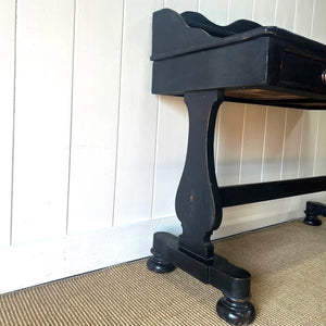 Antique English Ebonized Console Table c1890