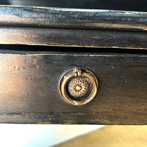 Antique English Ebonized Console Table c1890