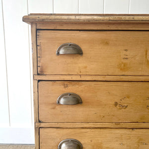 A 19th Century English Bank of Drawers or Sideboard